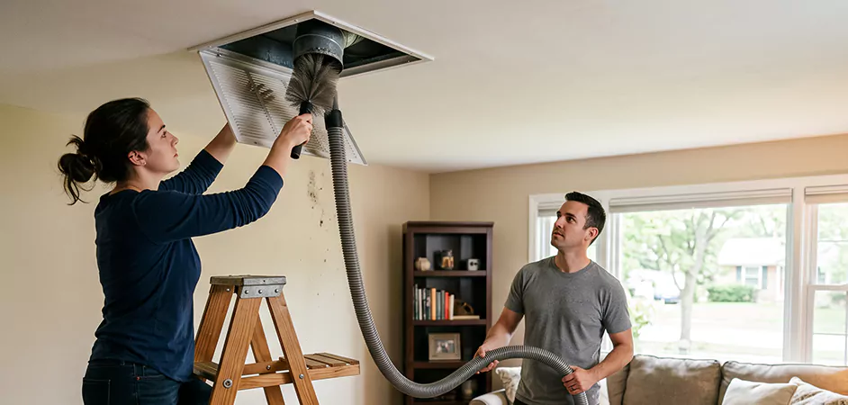 Roof and Wall Exhaust Cap Cleaning in Union City