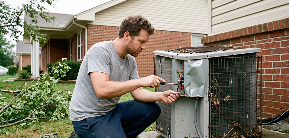 Storm Damage HVAC Restoration in Union City